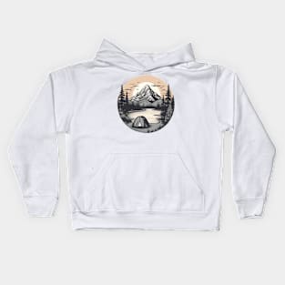 Retro Camping Lover Kids Hoodie